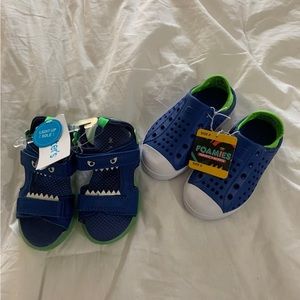 - One pair is carters than another pair is sketchers, both size…